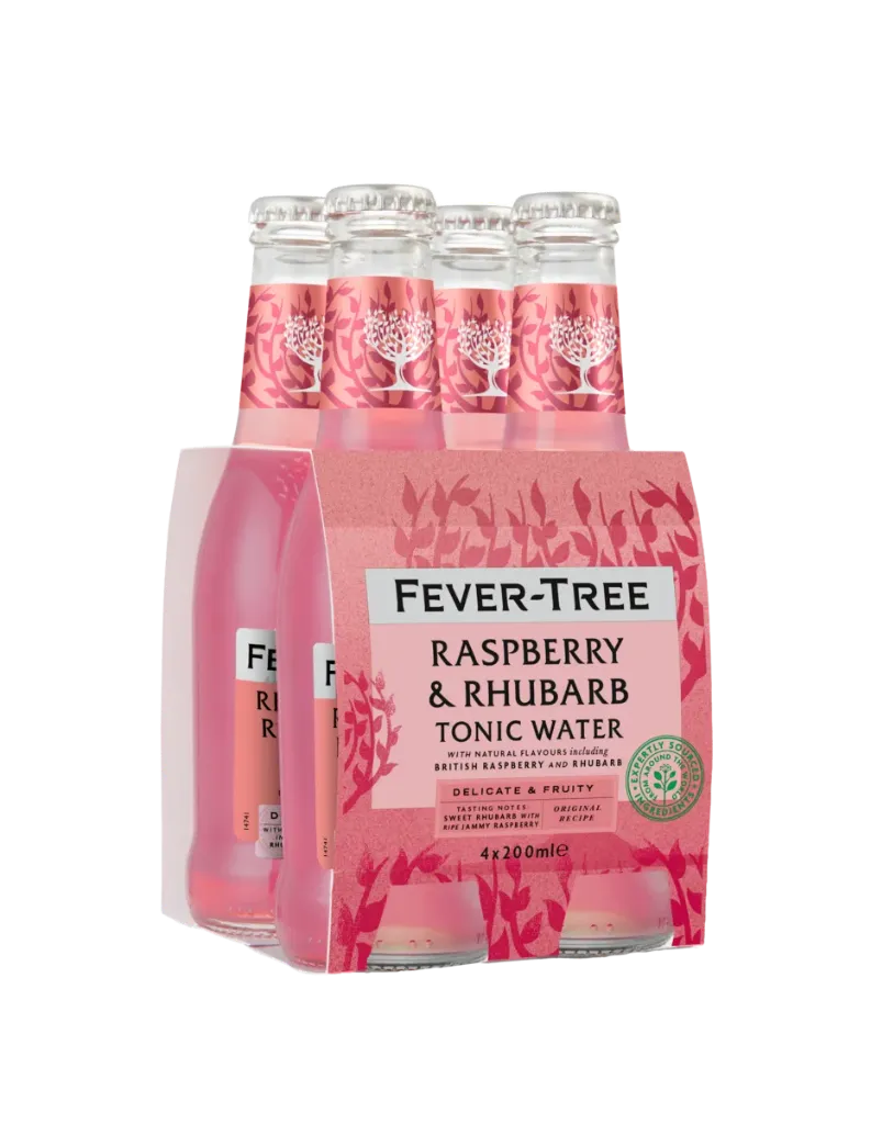 Fever Tree Raspberry & Rhubarb 24 x 0.2L